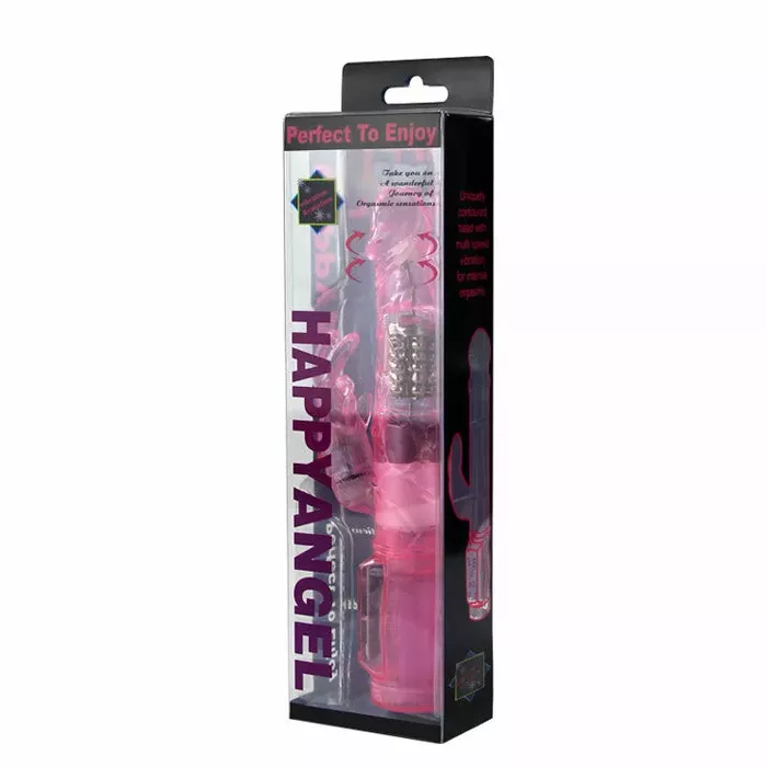 Вибратор BAILE Pink Rabbit Mini Rotator — 21,5 см Photo 7