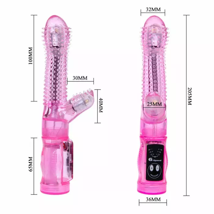 Vibrator BAILE Intimate Lover Tease Lilac 35 cm Photo 4