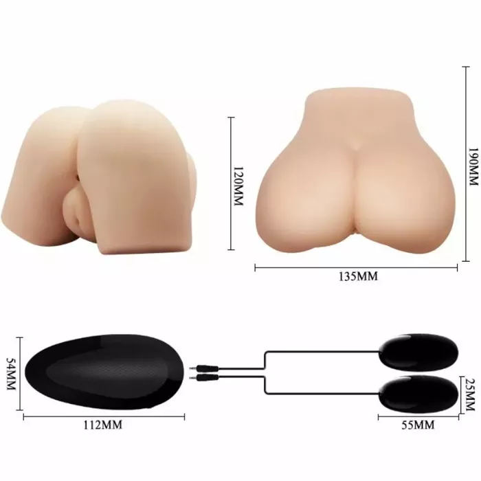 Realistic vagina and anus with vibration — crazy bull D-214856 Photo 9