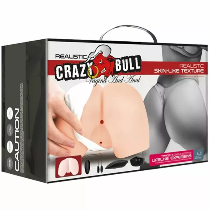 Realistic vagina and anus with vibration — crazy bull D-214856 Photo 12