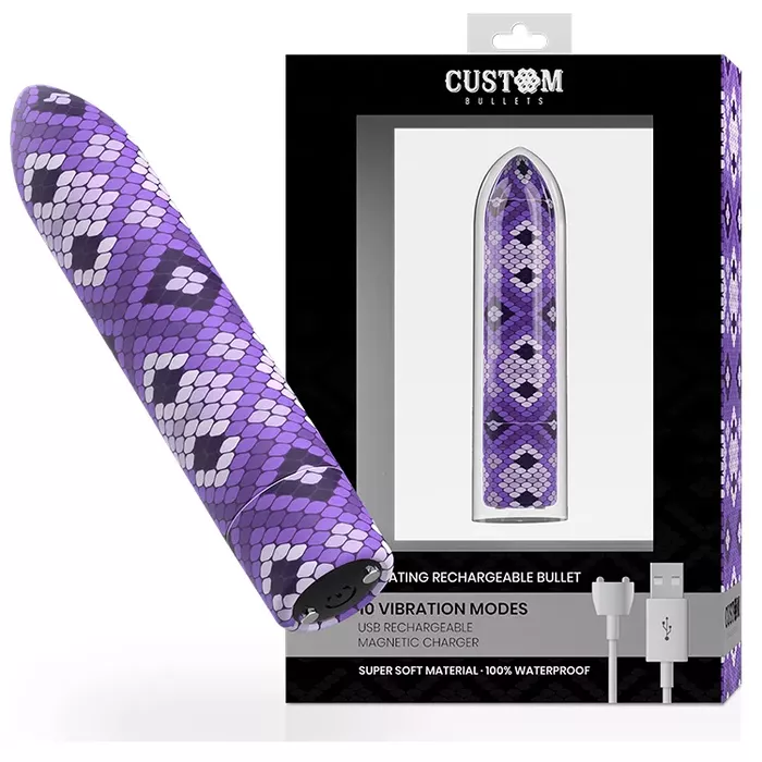 Bullet vibrators Custom Bullets Rechargeable Snake Photo 2