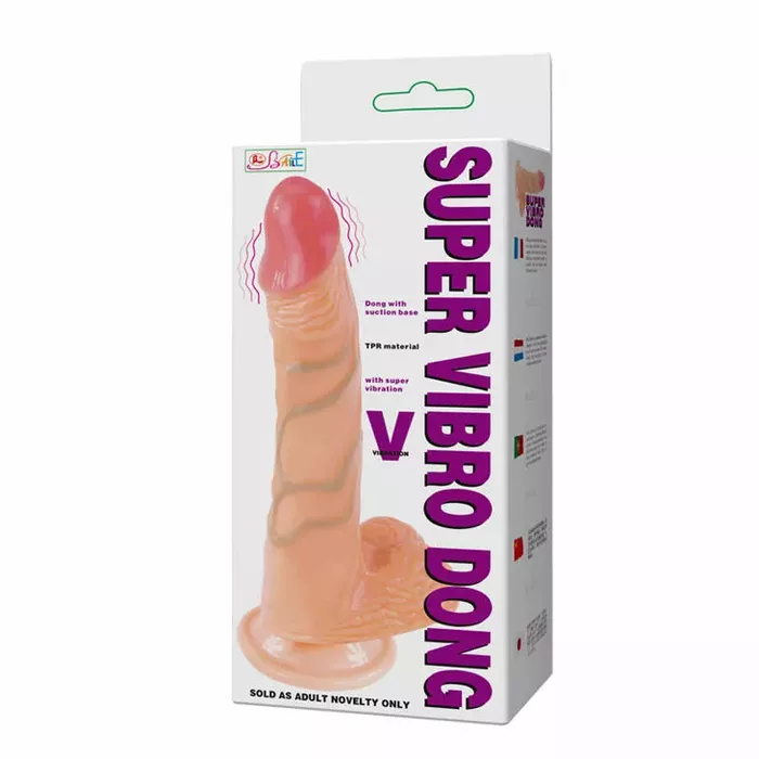 Vibrator BAILE SUPER VIBRO DONG V — TPR 20.5x4 cm Photo 8