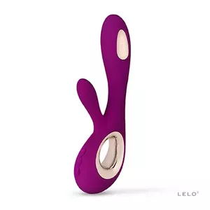 Divu stimulāciju vibrators Lelo Soraya Wave — silikons, 12 režīmi, uzlādējams, ūdensizturīgs, violets