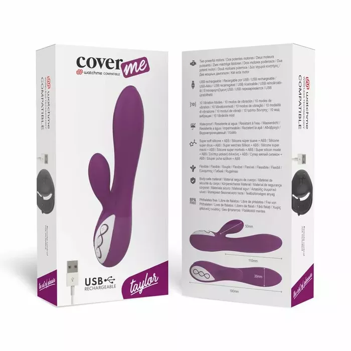 Вибратор COVERME TAYLOR — 100% силикон 18.9 см Photo 6