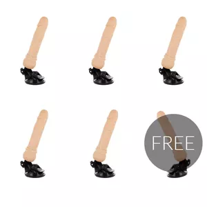 BASECOCK reālistisks vibrators ar tālvadības pulti, TPE, miesas krāsa, 19,5 cm