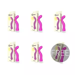 Vibrators G-SPOT Gregory — personīgais vibrators, kopējais garums 20 cm, diametrs 5 cm, 100% silikons, violets