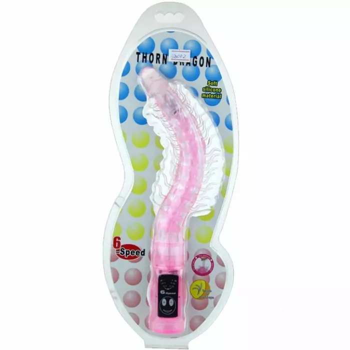 Vibrators BAILE Thorn — silikona, rozā, ūdensnecaurlaidīgs Photo 2