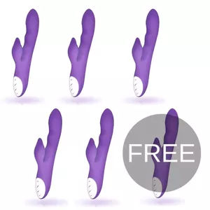 Vibrators GALATEA D-223066 — silikons/ABS, garums 21 cm, diametrs 3.5 cm, violets