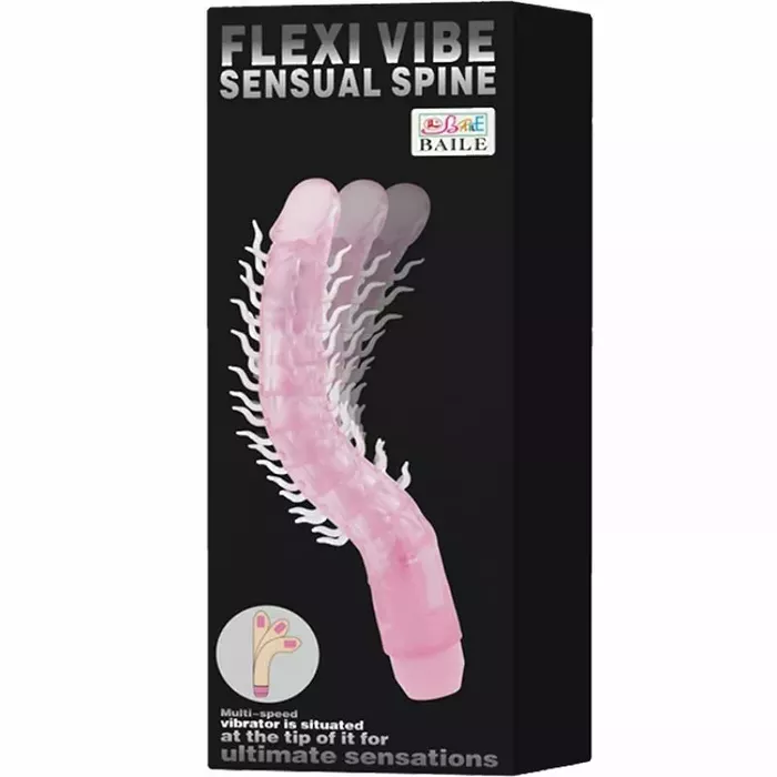 BAILE Flexi Vibe Sensual Spine lokāms vibrējošs dilds Photo 2