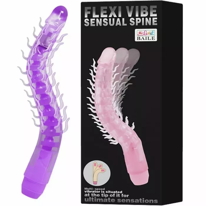 BAILE Flexi Vibe Sensual Spine lokāms vibrējošs dilds Photo 3