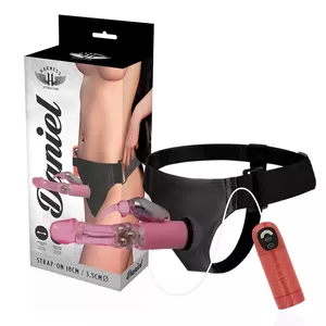 Strap-On Harness Attraction RNES Daniel Vibrating Rotating 18cm 3.5cm