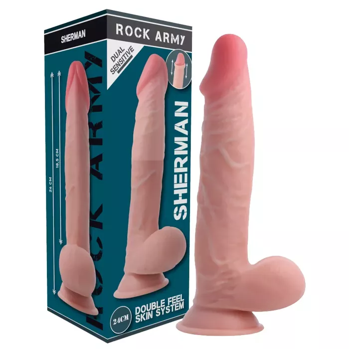 Фаллоимитатор ROCKARMY Dual Density Sherman 24 см Photo 10