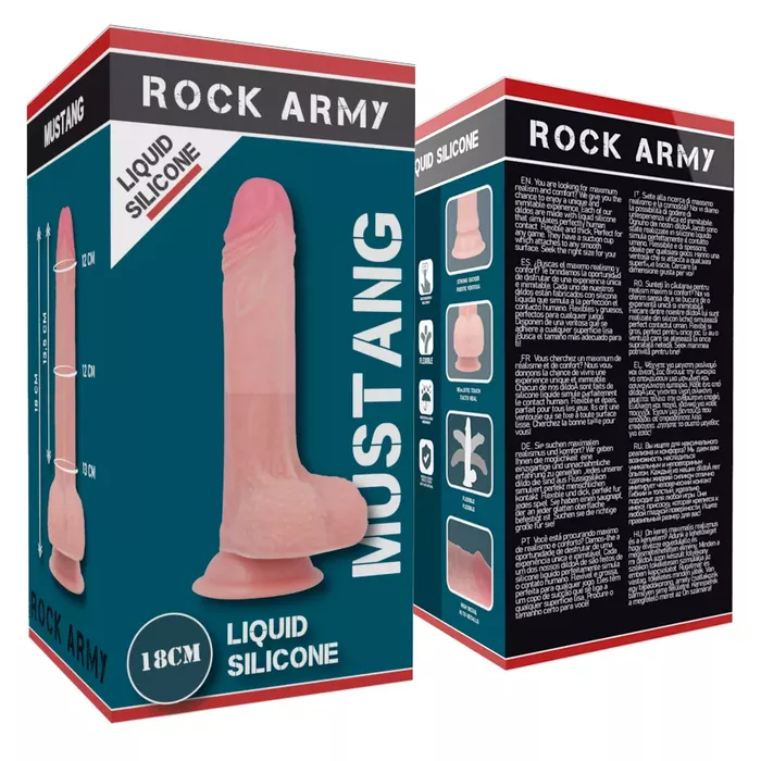 ROCKARMY Liquid Silicone Premium Mustang — dildo 18 cm Photo 6