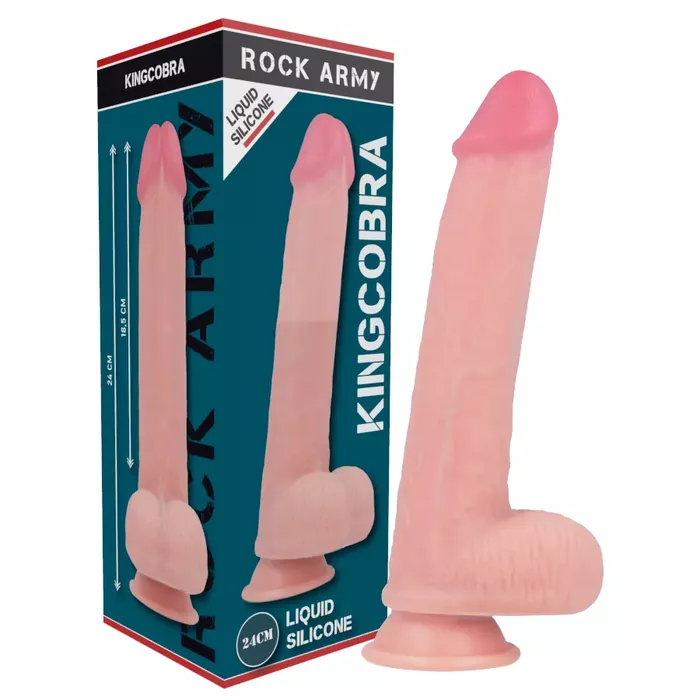 Dildo rock-army Kingcobra — 24 cm, 4,77 cm Photo 8
