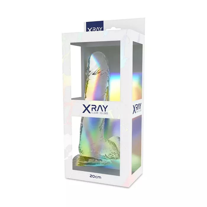 Dildo x ray Clear Cock with Balls — 20 cm, 4,5 cm Photo 7