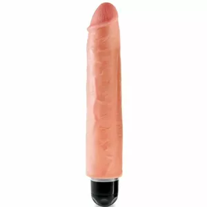 KING COCK 25.4 CM VIBRATING STIFFY - FLESH