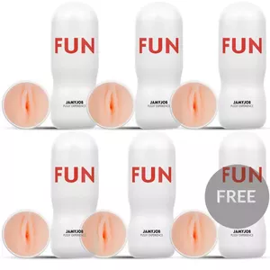 JAMYJOB Vagina Masturbator, TPR Material, White