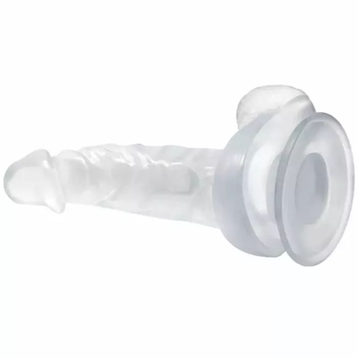 Dildo BAILE D-226641 caurspīdīgs 16,7 cm Photo 2
