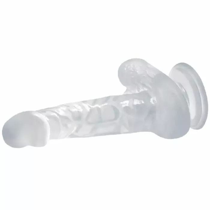 Dildo BAILE D-226641 caurspīdīgs 16,7 cm Photo 3