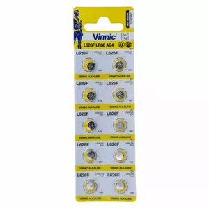 VINNIC LR66 (AG4) 10 BATTERIES