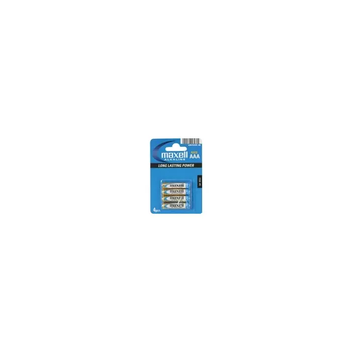 Maxell Battery Alkaline LR-03 AAA 4-Pack 723671 Photo 1