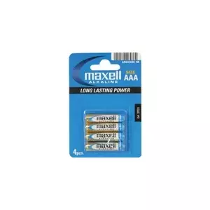 Maxell Battery Alkaline LR-03 AAA 4-Pack Vienreizējas lietošanas baterija Sārmaina akumulatoru baterija