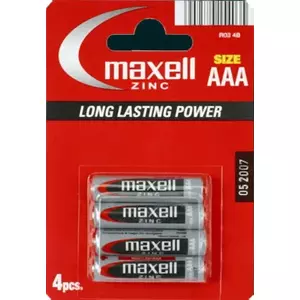Maxell R03 Vienreizējas lietošanas baterija Cinks-Ogleklis