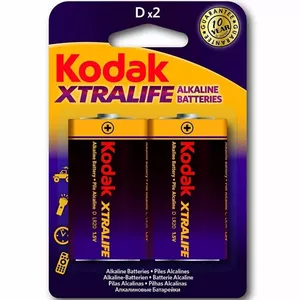 KODAK XTRALIFE ALKALINE BATTERIES LR20 D LR20 1.5V