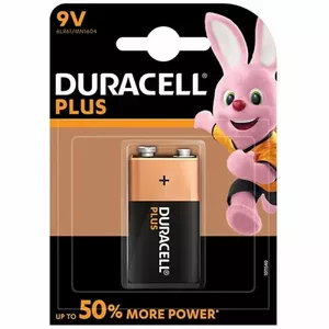 Duracell Plus Vienreizējas lietošanas baterija 9V Sārmaina akumulatoru baterija