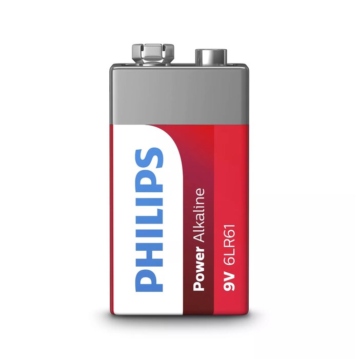 Baterija Philips Power Alkaline 6LR61 6LR61P1B/10 Photo 1
