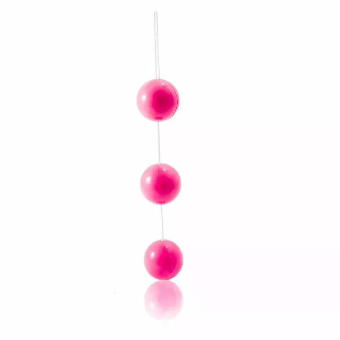 Anālā bumbiņa BAILE Strip Pink, ABS, 3,4 cm Photo 2