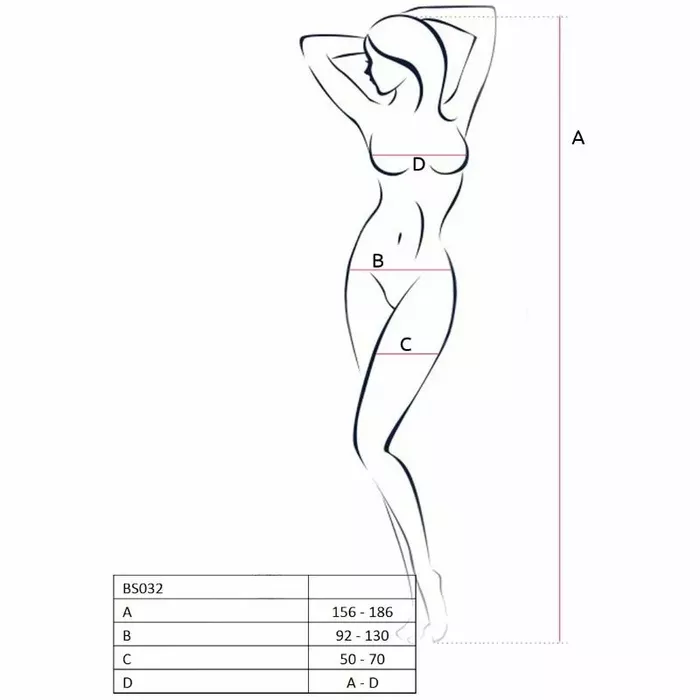 Bodystocking PASSION BS032 — black one size Photo 4