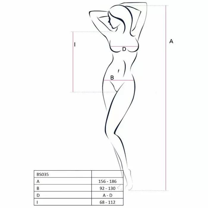 Bodystocking PASSION BS035 White Photo 3