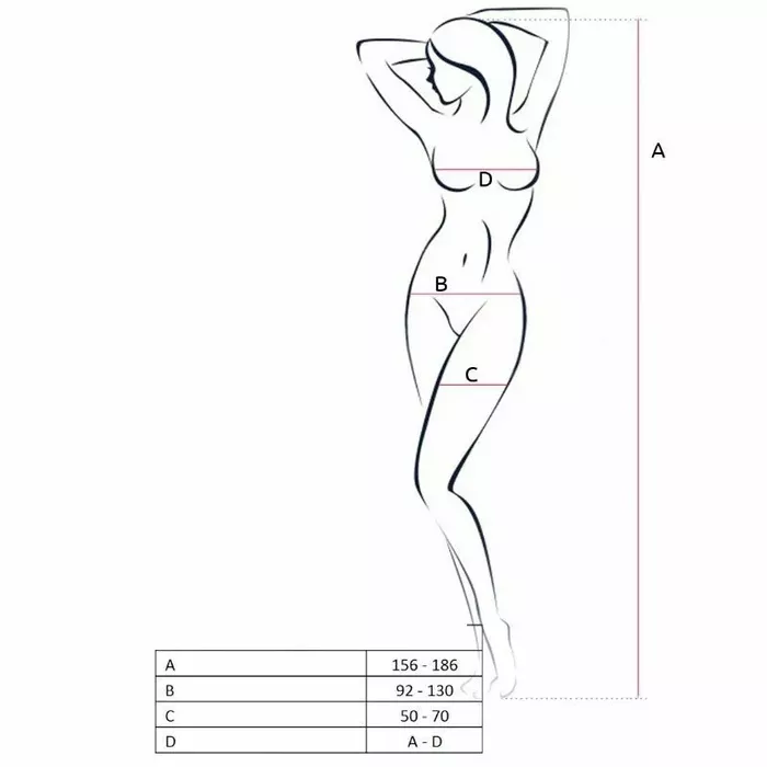 Бодистокинг PASSION WOMAN BS046 — белый, one size Photo 2