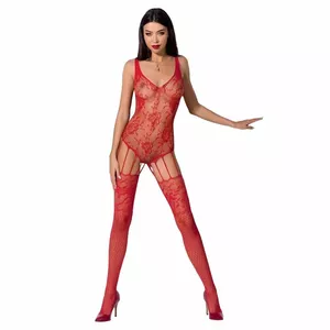 Бодистокинг PASSION BS074, one size, красный, 80% полиамид 20% эластан