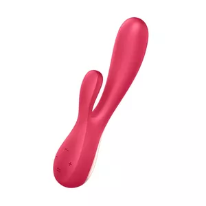 Вибратор SATISFYER Mono Flex Red — клиторальная, G‑точки и вагинальная стимуляция, перезаряжаемый