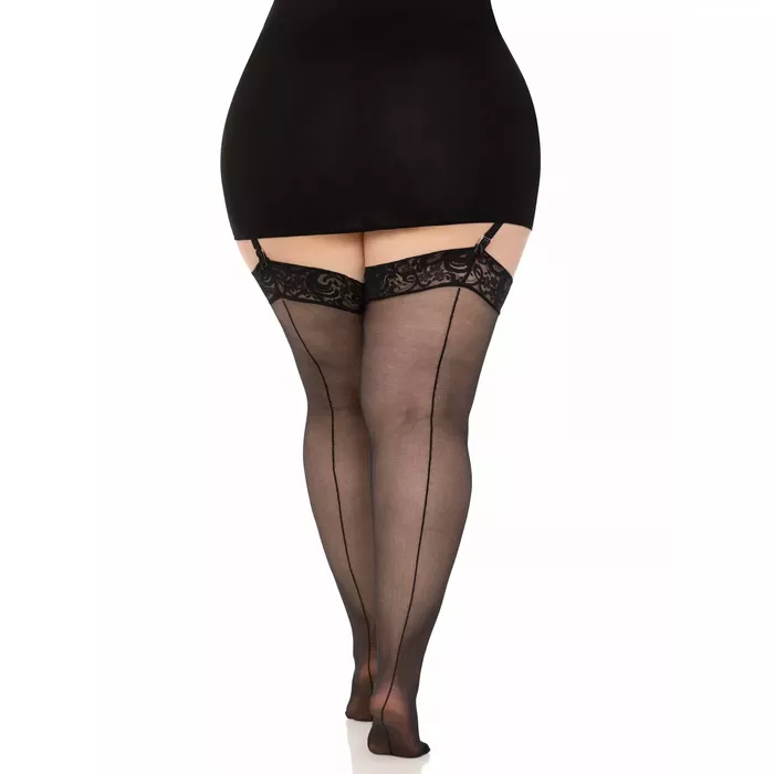 Zeķbikses Leg Avenue 1101Q — šuvotas plus izmēra Photo 6