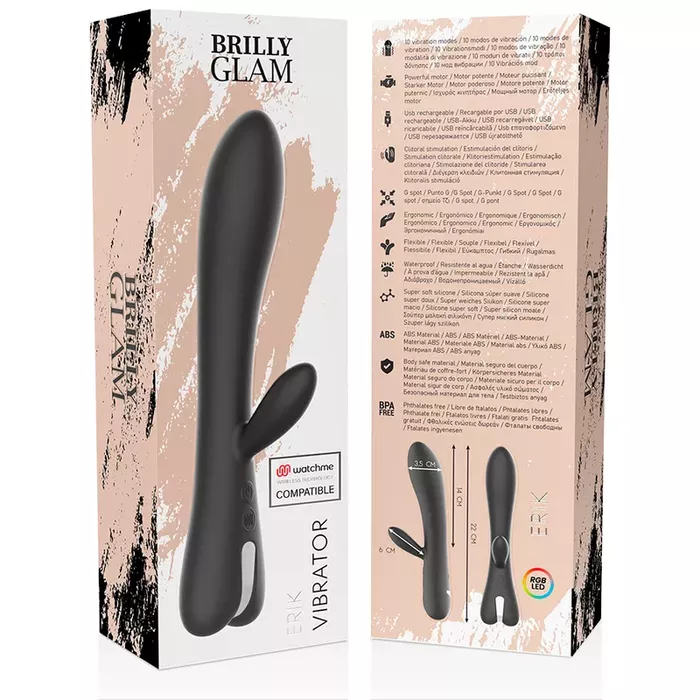 Вибратор brilly glam Erik — силикон/ABS, 22 см Photo 12