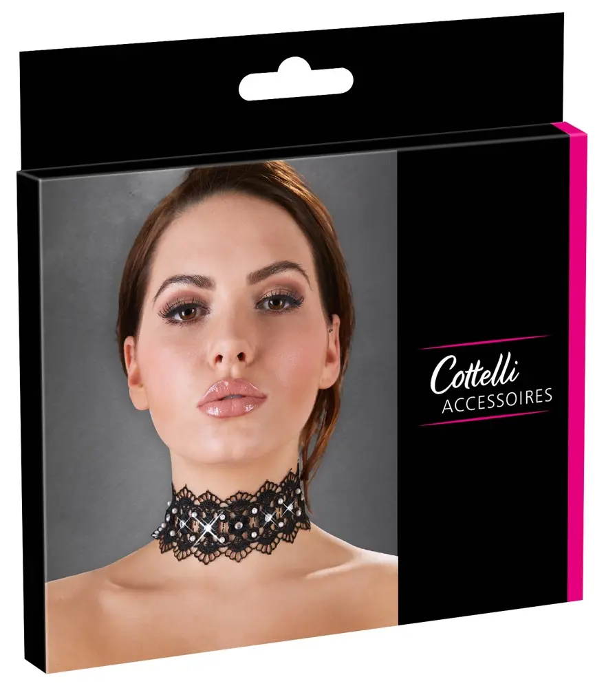 Cottelli Collection Embroidered Choker with rhinestones Photo 8