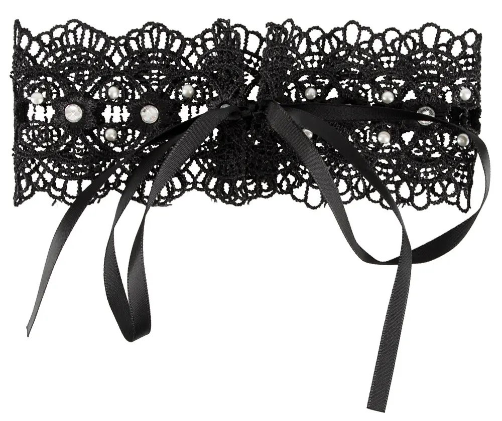 Cottelli Collection Embroidered Choker with rhinestones Photo 11