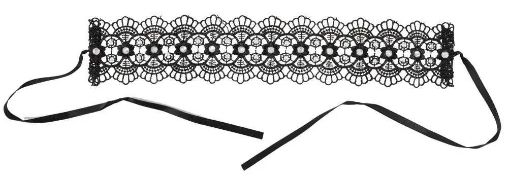 Cottelli Collection Embroidered Choker with rhinestones Photo 12
