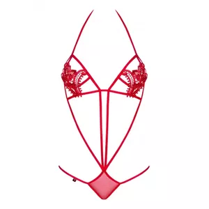 Obsessive Luiza Bodysuit Red Elastane, Polyamide