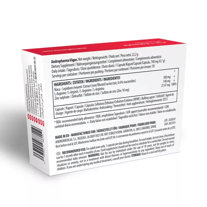 Supplement andro medical ANDROPHARMA VIGOR D-222282 Photo 2