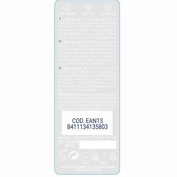 Masāžas eļļa CONTROL 2‑in‑1 Massage & Pleasure Exotic Photo 3