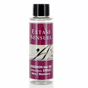Masažas eļļa EXTASE SENSUAL ar sildīšanas efektu un melnā aveņu feromoniem 100 ml, D-201724