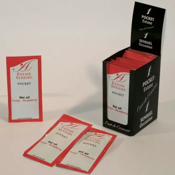 Massage oil extase sensual Strawberry 10 ml Photo 2