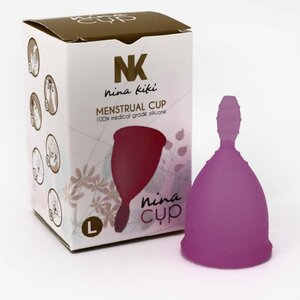 NINA CUP MENSTRUAL CUP SIZE PURPLE L 6 + 1 FREE