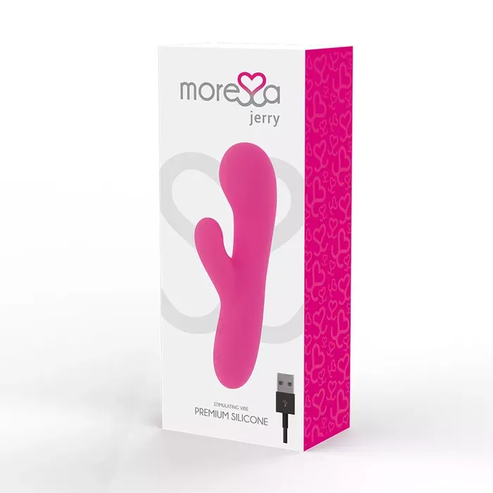 Vibrator AMORESSA Jerry Premium — 15 cm silicone Photo 3