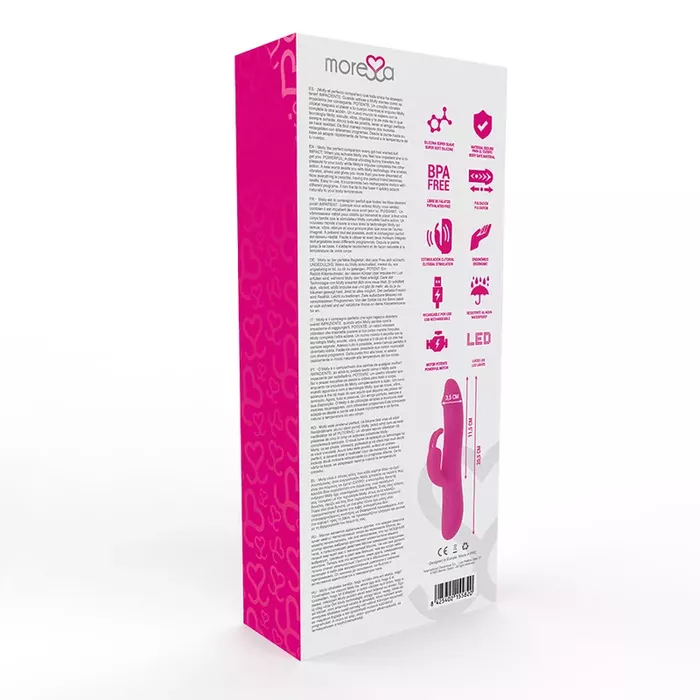Vibrator AMORESSA MOLLY Premium — silikons, 20,5 cm Photo 5