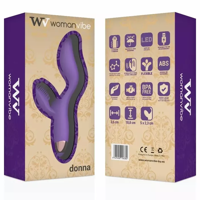 WOMANVIBE Donna silikona vibrators — 18,8 cm Photo 7